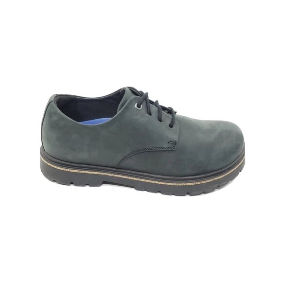 Birkenstock Highwood Lace Low Men’s Oxford Black Nubuck Leather Shoes 42 N US 9